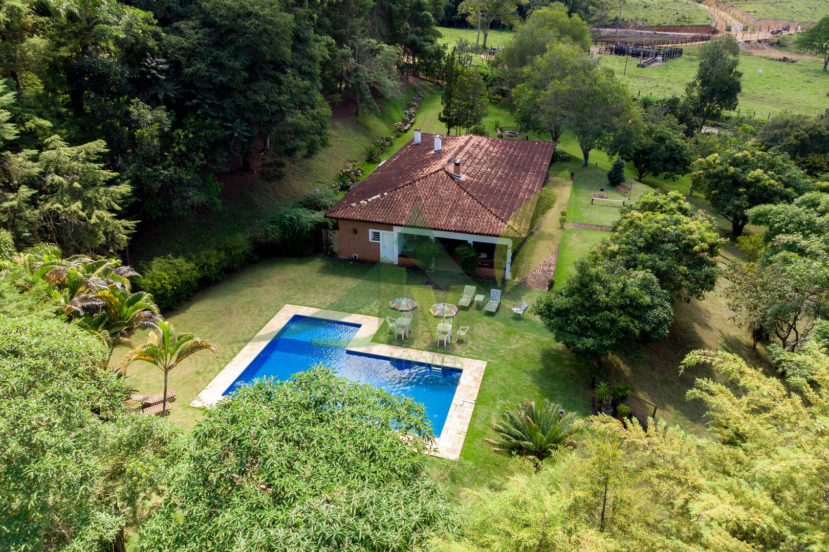 Sítio, 6 quartos, 1 hectares - Foto 1